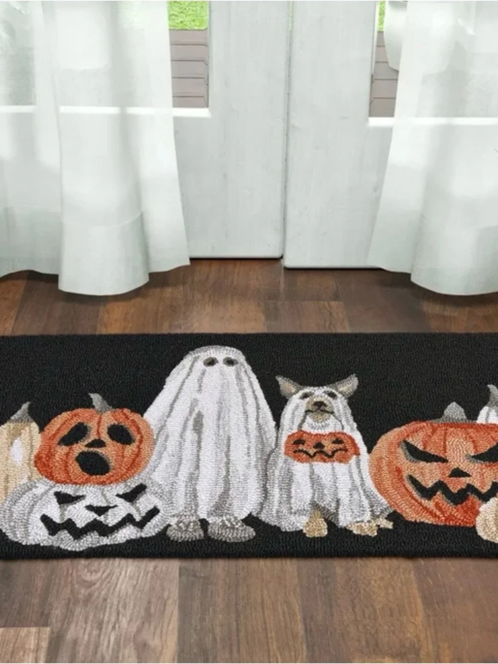 Kitchen mat Door mat.Halloween Ghost Dogs